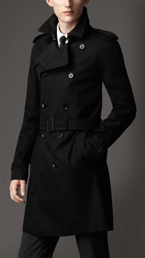 black burberry trench coat ebay|burberry trench coat black men's.